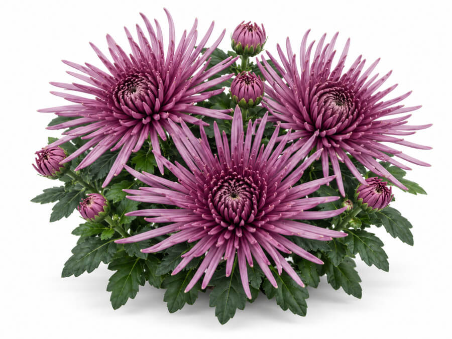 Chrysant spin paars